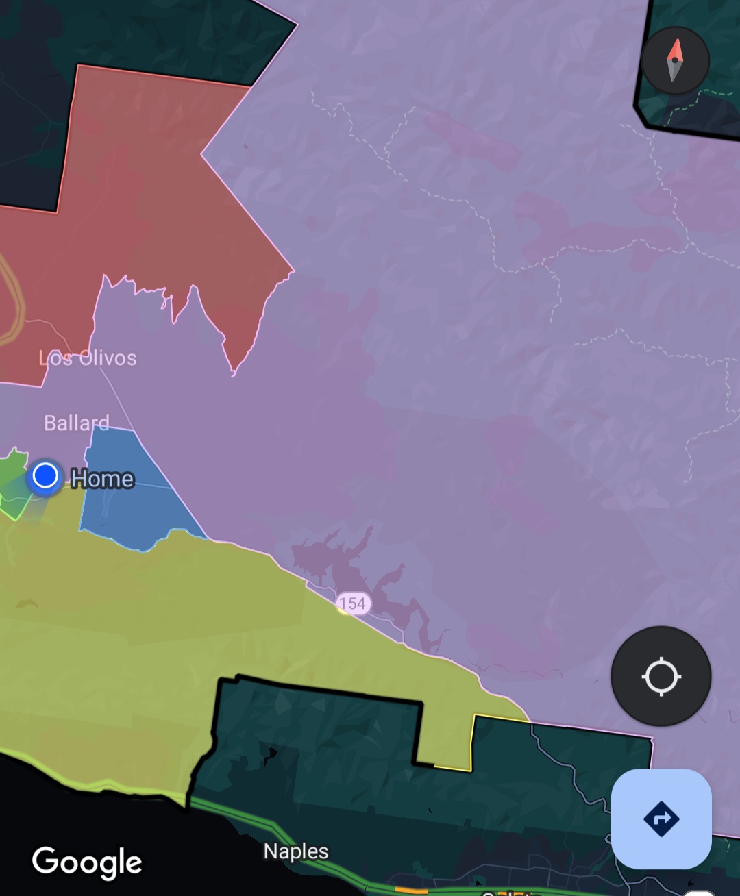 A screenshot of google maps show SYVUHSD TA 5